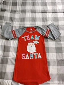 Girl's Max & Olivia "Team Santa" Christmas Nightgown 10/12 - Picture 1 of 4