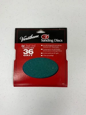 Varathane ezV Sanding Discs 3rd Step 36 Grit 3pk 203930 - LOT of 2 - Image 1 of 2