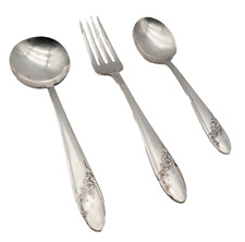 Lot of 3 Vintage Tudor Plate Oneida Community Spoons & Fork