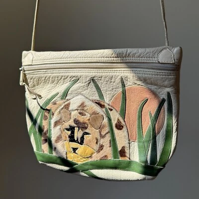 VTG Carlos Falchi Leopard Cat Novelty Fur Long Shoulder Bag Purse 80s - Image 1 of 4