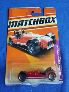 2011 Matchbox CATERHAM R500 SUPERLIGHT Red 3/100 GREAT CARD Sports Cars - Picture 1 of 4