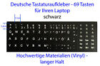 Deutsche Tastaturaufkleber DE Samsung Tastatur Aufkleber Notebook blk. 69 Tasten