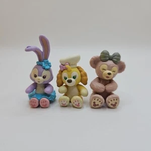 Tokyo Disney Resort Mini Figure 3 PCS Duffy & Friends Cookie Shelliemay Stella - Picture 1 of 2