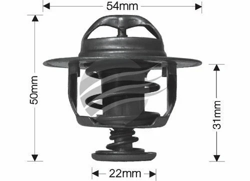 Dayco Thermostat for Holden Rodeo 1/1997 - 12/2001 2.8L 4 cyl 8V SOHC Diesel Inj - image 1 of 1