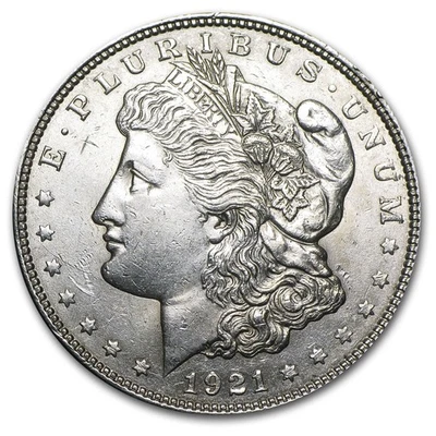 1921 P, D, or S Mint Morgan Silver Dollar Coin AU (Random) - Image 1 of 2
