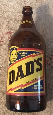 Botella de cuarto completo de cerveza Dad’s Root tamaño mamá embotellada en Harrisburg Pa Foto 1 de 3