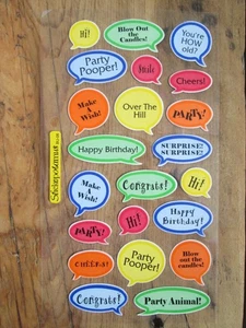 Stickopotamus Blatt Aufkleber Blase Foto Bild Bildunterschrift Geburtstag Party Prost Glückwunsch - Bild 1 von 4