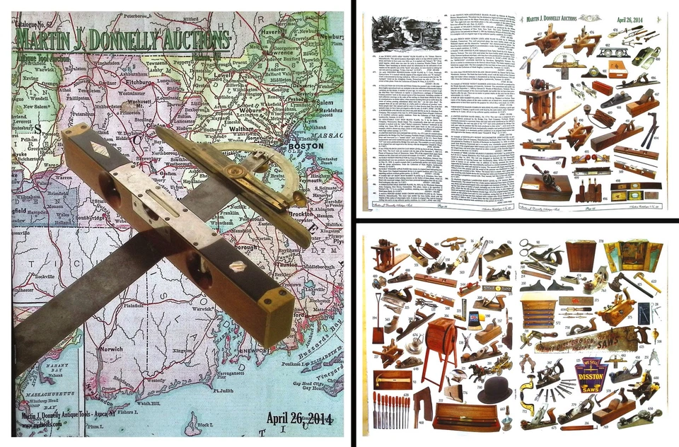 Catálogo de subasta de herramientas antiguas a todo color abril 2014 con precios realizados Foto 1 de 1