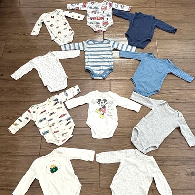 Carter’s Disney Bebé 6M Body Lote 10 Piezas Manga Larga Una Pieza Conjunto Paquete Foto 1 de 4