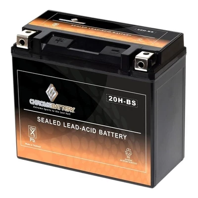 YTX20H-BS High Performance - Maintenance Free - Sealed AGM Motorcycle Battery - Image 1 of 4