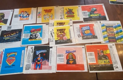 15 different Gum Card Wax Wrappers  Topps, Donruss & Fleer 1978 to 1989 - Image 1 of 4