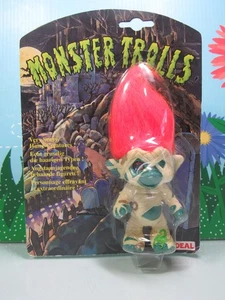 MUMMY MONSTER (#1) - 1993 4" Muñeca Troll Galoob - NUEVA EN TARJETA - Imagen 1 de 6