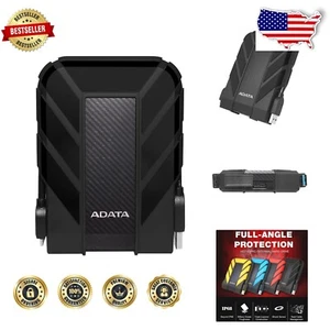 Waterproof and Shockproof 2TB Portable Hard Drive for Extreme Conditions - Picture 1 of 16