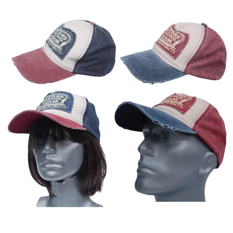 Cool4 VINTAGE BASECAP 3-Farbig MOTOR RACING Baseball Kappe Retro Cap E51