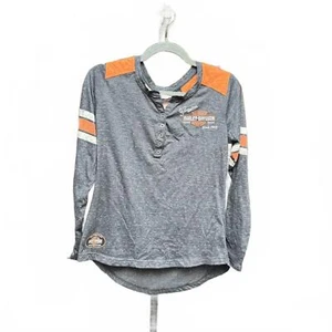 Harley-Davidson Damen Long Sleeve Distressed Tee - Original Motor Clothes Größe S - Bild 1 von 5