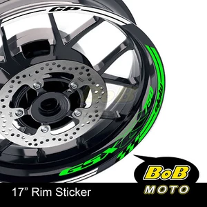 17" Rim Blue Wheel Decals Stickers For Suzuki GSXR 750 GSX-R 750 92-20 13 14 15 - Picture 1 of 21