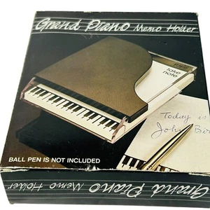 Vintage Grand Piano Memo Holder Take Note Keys Paper 4X5 Inch Hong Kong - Picture 1 of 7