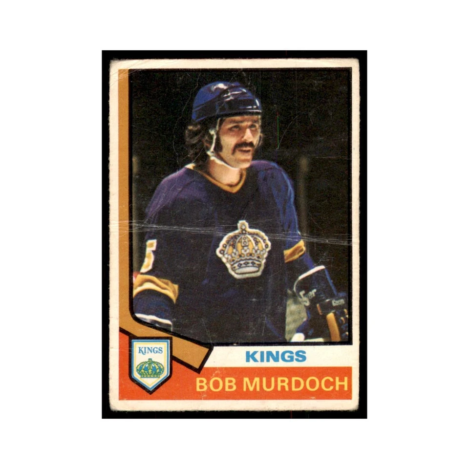 1974 O-Pee-Chee Bob Murdoch RC (Damaged) Los Angeles Kings #194 - Image 1 of 3