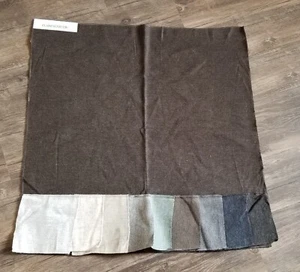 Clarence House Fabric Remnant Swatch Vettore Brown Linen Wool Nylon Craft Sewing - Picture 1 of 8