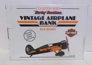 HARLEY DAVIDSON #1 TRAVEL AIR MYSTERY SHIP DIECAST AIRPLANE BANK SPEC CAST #0820 - Picture 1 of 4