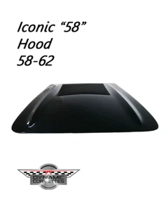 Custom 1958 Corvette Hood With LS Bump For Added Clearance - Fiberglass - Picture 1 of 8