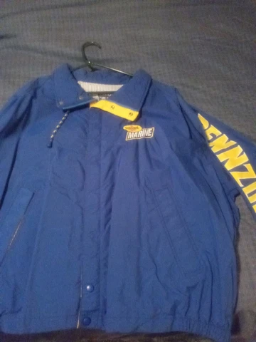 4 Vintage Racing Jackets & 1 NASCAR Puffer Coat Labonte Kellogg's , Petty, STP Cover