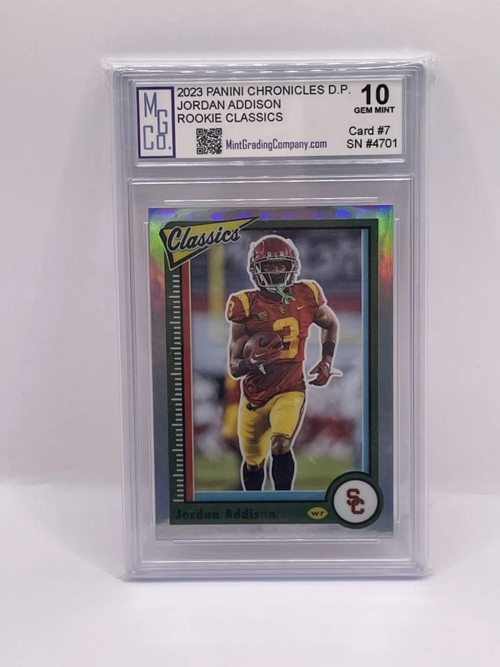 2023 PANINI PRIZM D.P. JORDAN ADDISON ROOKIE Classics Graded MGCo. Gem Mint 10 - Image 1 of 1