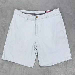 Vineyard Vines Club Shorts Mens 32x8 Blue Striped Seersucker Chino Whale Golf - Picture 1 of 15