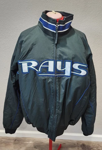 Tampa Bay Rays MLB Baseball Authentic Collection Majestic Jacket Size L Large Cover