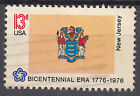 USA Briefmarke gestempelt 13c Bicentennial Era New Jersey 1776 - 1976 / 2284