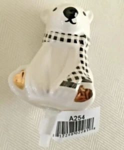 Nora Fleming Mini Polar Bear Brrr Charm A254 Hand-Painted Ceramic - Picture 1 of 4