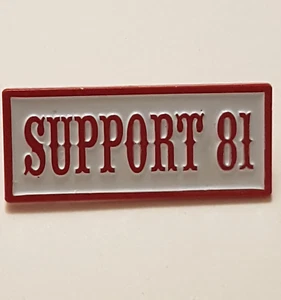 Metal Pin Badge Support 81 Worldwide Nomads Angels Outlaw Bikers Hells MC Patch - Picture 1 of 1