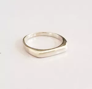 Anillo de boda hombre mujer de plata esterlina 925 tallas 5,5 7,5 8,5 hecho en Israel - Imagen 1 de 6