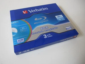 3 Pack - Verbatim BD-R Blu-Ray Disc - OVP - Photo 1/4