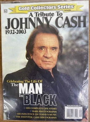 Rare Johnny Cash Tribute Magazine (2003) - "Celebrating The Man in Black" - Comp - Image 1 of 2