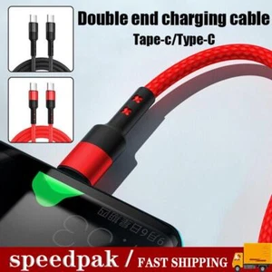 1PC USB C To USB C PD 100W Dual Type C Data Sync Charging USB V9I9 - Zdjęcie 1 z 14