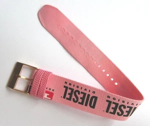 DIESEL Original Ersatzband NYLON Textil DZ1941 Uhrband Pink 24 mm watch strap - Bild 1 von 3