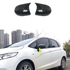 Honda Fit Jazz exterior rear view mirror cover trim ABS black Fit For 2014-2020 - Picture 1 of 5