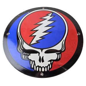 Vintage Grateful Dead Sign - American Rock Guitar Band Concert Gas Pump Sign - Picture 1 of 14