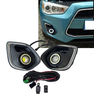 For Mitsubishi Outlander Sport ASX RVR 13-15 LED Fog Light with Angel Eye Kit c - Image 1 of 4