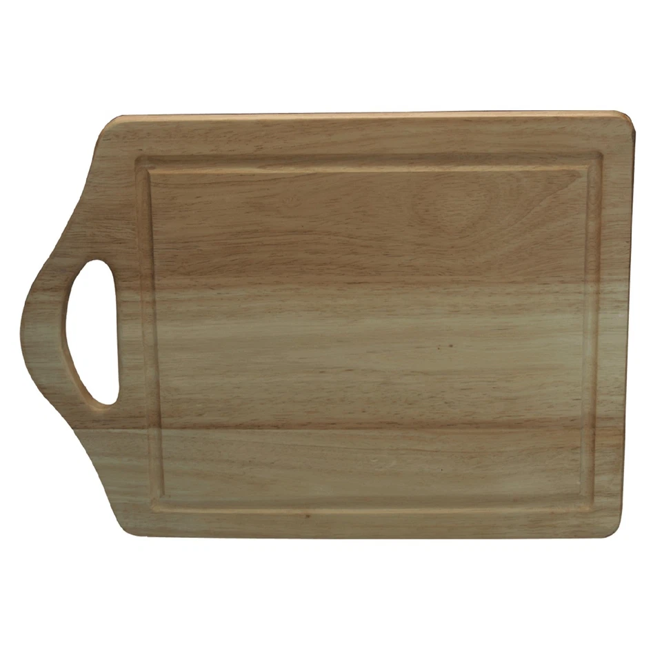 Wooden Cutting Board with Handle 43x20cm Worktop Saver Slicing Chopping Board - Image 1 of 1