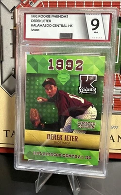 Tarjeta de novato 1992 Rookie Phenoms Kalamazoo High School Derek Jeter/2500 como nueva 9 Foto 1 de 2