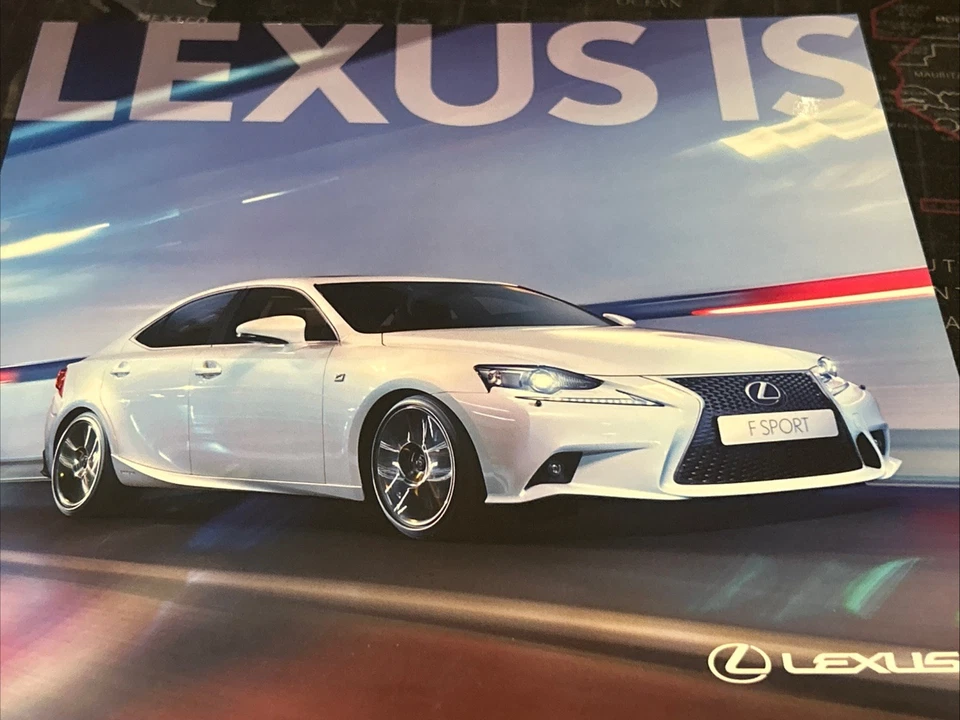 The Lexus IS Range Car Sales Info Brochure Frameable May 2015 - Image 1 of 4