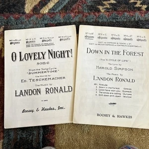 O Lovely Night from Summertime & Down In The Forest- Vocal Sheet Music - Picture 1 of 16