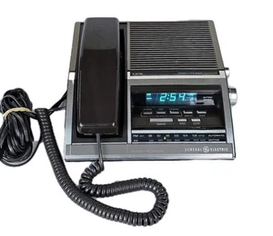 Vintage General Electric Memory Telephone GE 7-4735 Alarm Clock Radio - N-Mint. - Picture 1 of 14
