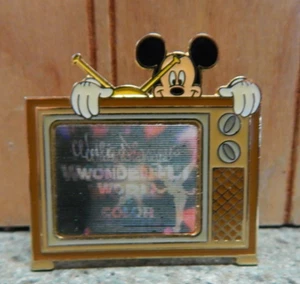 AUTHENTIC DISNEY WONDERFUL WORLD OF COLOR MICKEY MOUSE TV PIN - Picture 1 of 2
