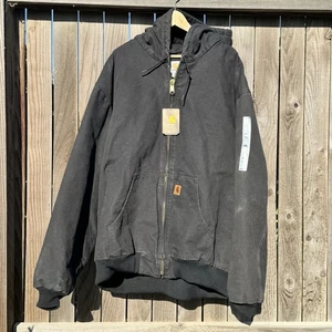 Carhartt J130 BLK 4XL Tall Sandstone Active Jacket Quilted Flannel Lined Neu mit Etikett - Bild 1 von 22