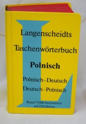 1989 Langenscheidts Taschenworterbuch Polnisch-Deutsch Polish-German Dictionary - Image 1 of 2