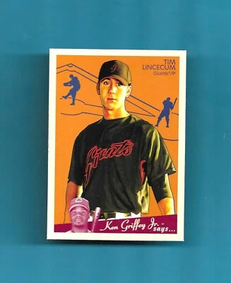 2008 UD Goudey GRIFFEY SAYS # 159 TIM LINCECUM SAN FRANCISCO GIANTS EXCEPTIONAL! - Image 1 of 2
