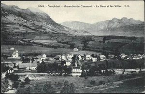 MONESTIER de CLERMONT 38 La GARE et les VILLAS CPA Éd E.R. 1649 Dauphiné 1900-10 - Picture 1 of 2